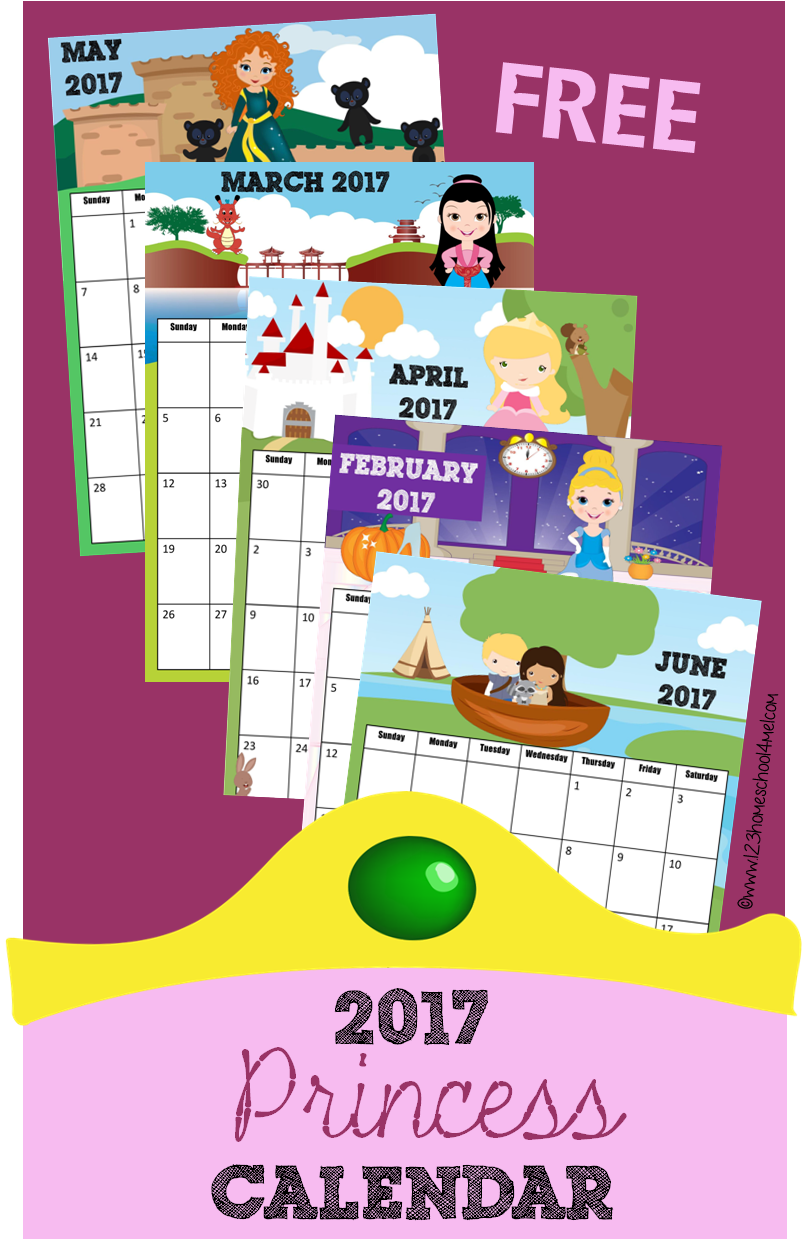 2017 Princess Calendar