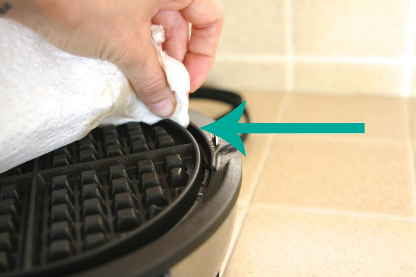 How To Clean a Waffle Iron with Non-Removable Plates - Simply Organized