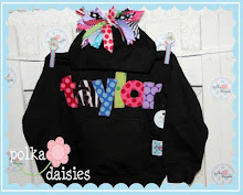 personalized/name hoodies with ribbons