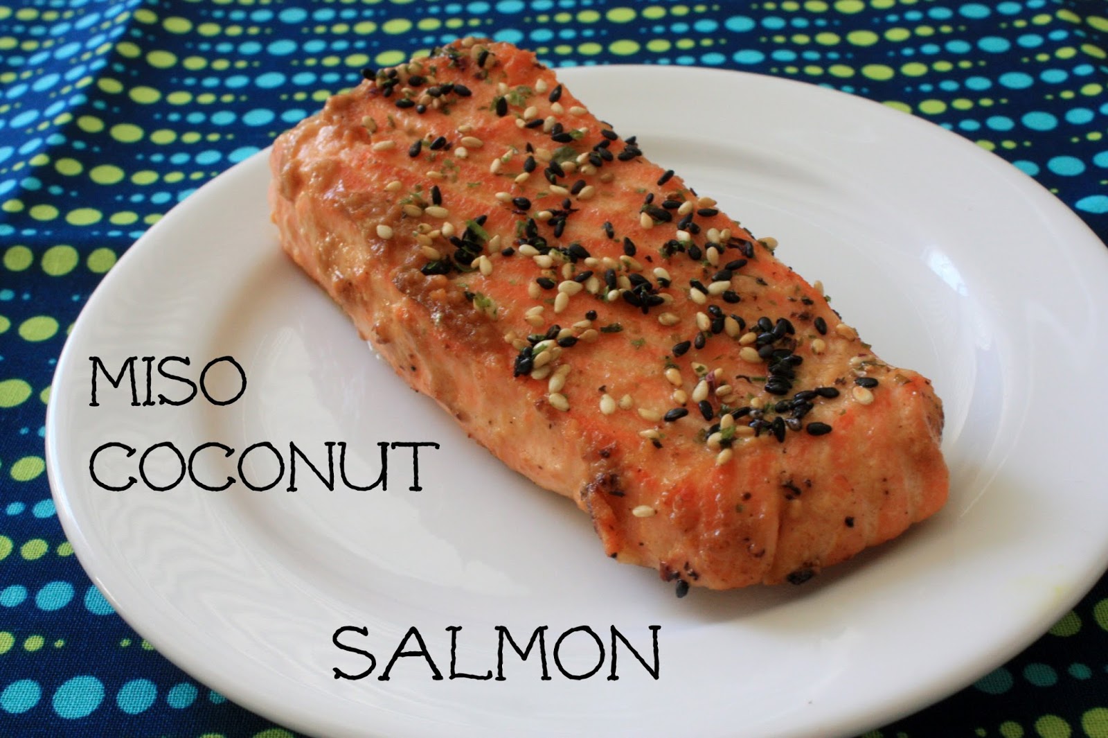 Emerald Rice Cooking miso coconut salmon