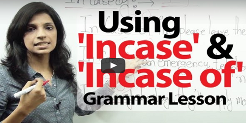 Online Classes For English Learning Online Classess for Difference between In-case and In case of