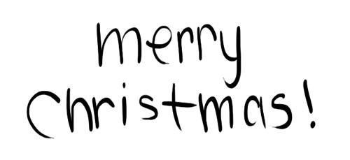 merry christmas word