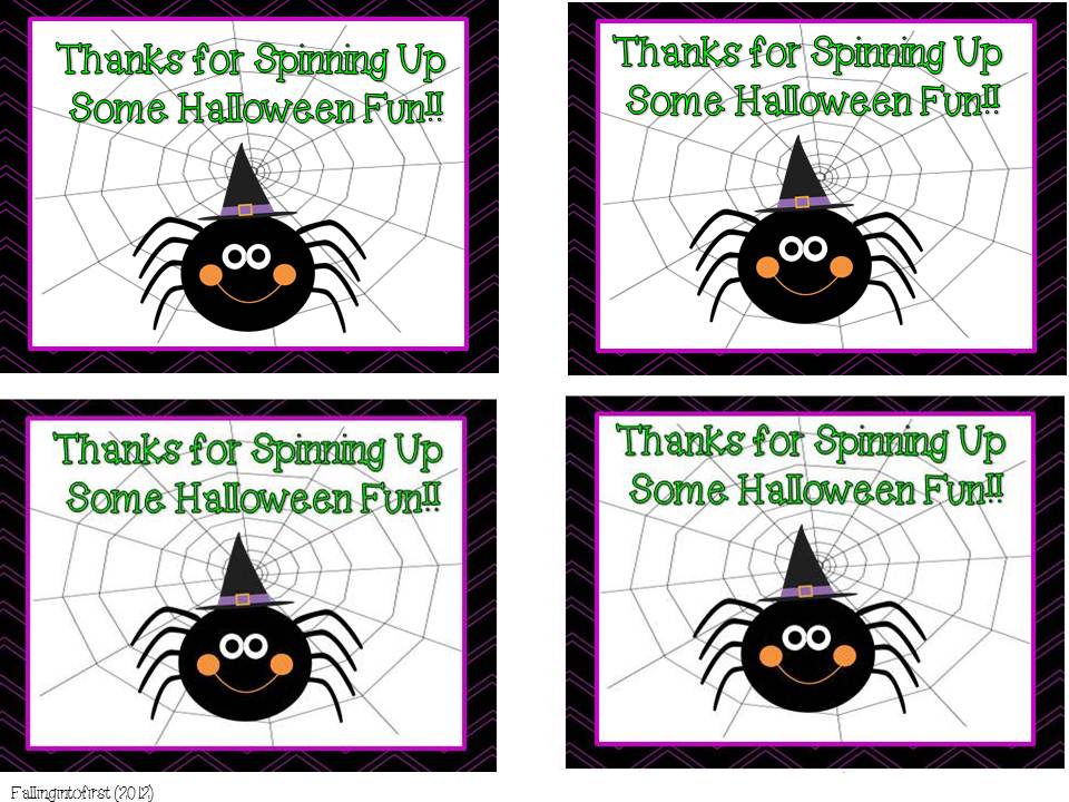 Falling Into First Halloween Thank You Notes FREEBIE + Guest Blogging
