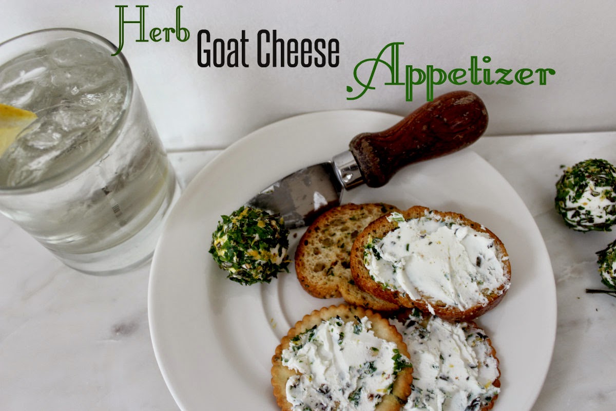 Herb Goat Cheese Appetizer Pieces of a Mom