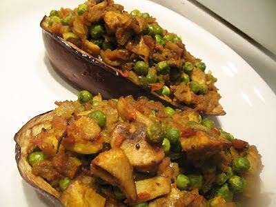 spicy stuffed eggplant