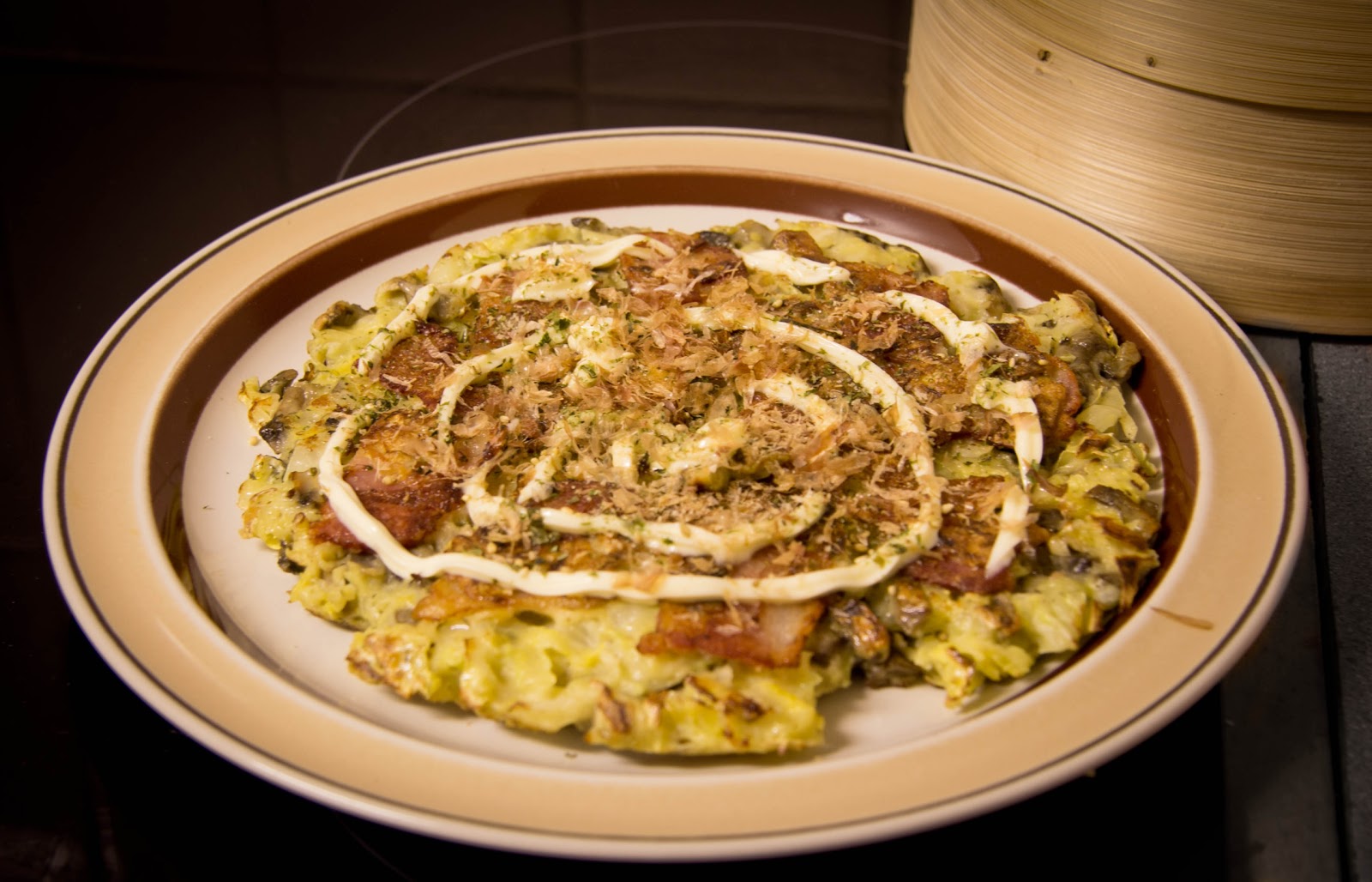 Okonomiyaki Style Japanese Cabbage Pancake Fongolicious