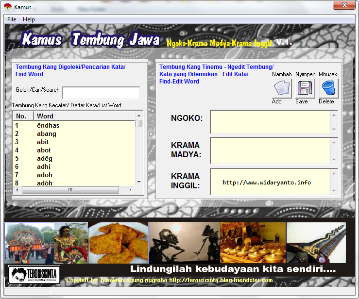 Download Kamus Bahasa Jawa Krama Madya lan Krama Inggil