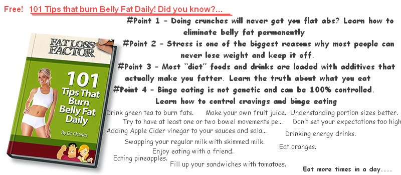 101 tips that burn belly fat daily