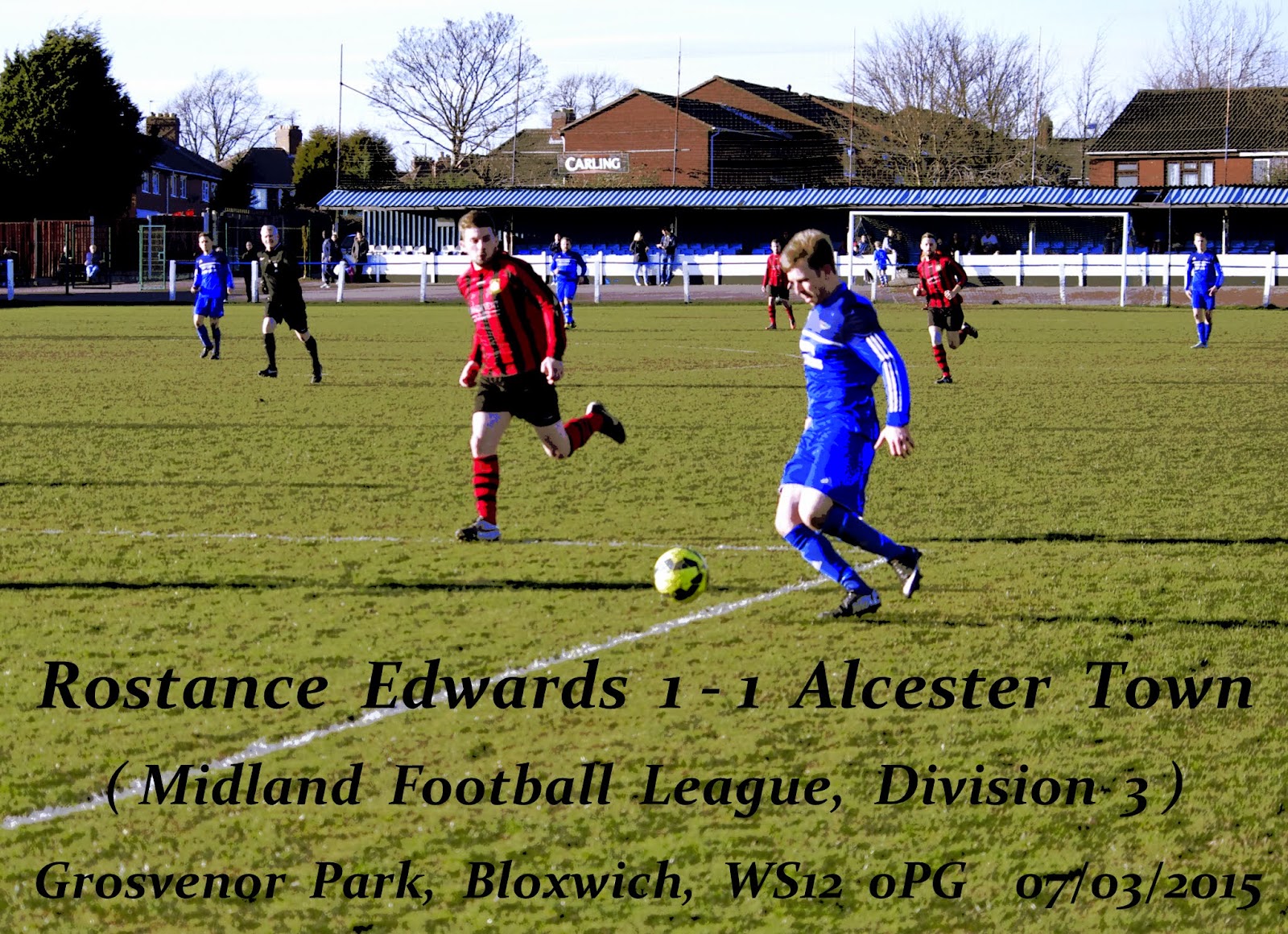 WEST MIDLAND TRAVELLER ALCESTER TOWN BATTLE FOR A POINT AT BLOXWICH