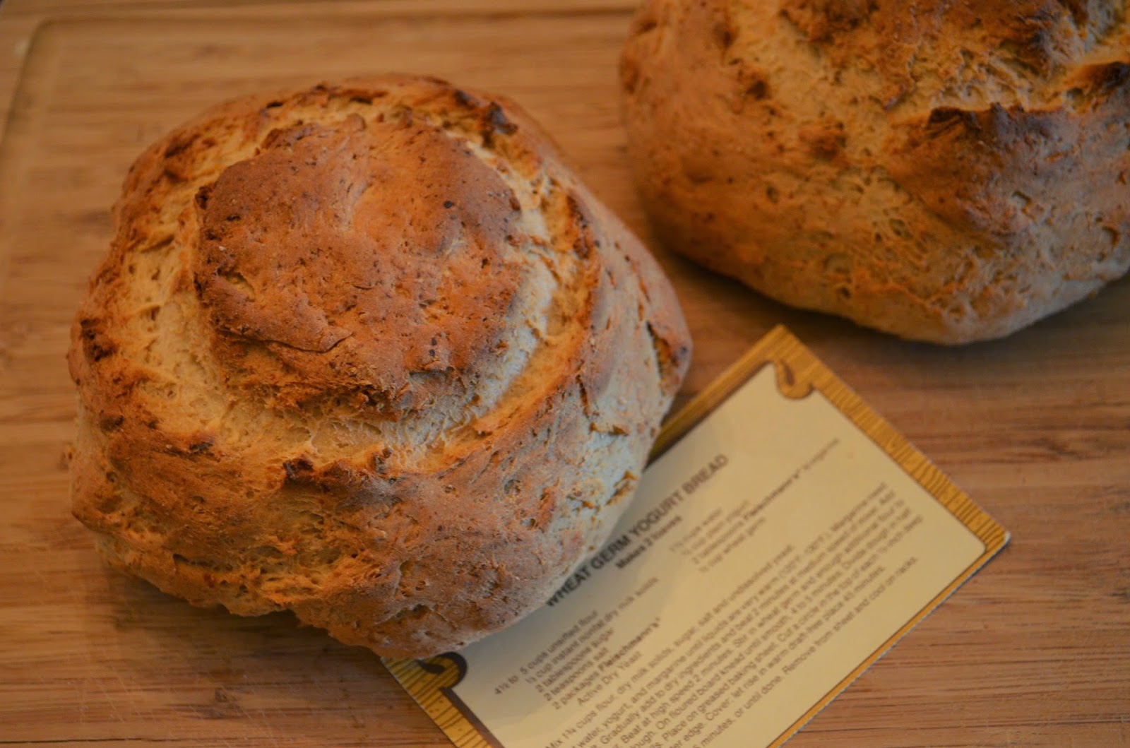The Cupboard Project Wheat Germ Yogurt Bread