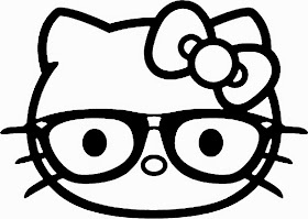 HELLO KITTY COLORING: NERD GEEK HELLO KITTY COLORING PICTURE