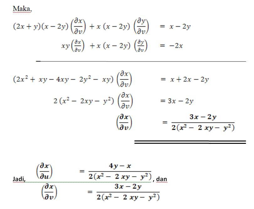 TURUNAN PARSIAL TURUNAN PARSIAL