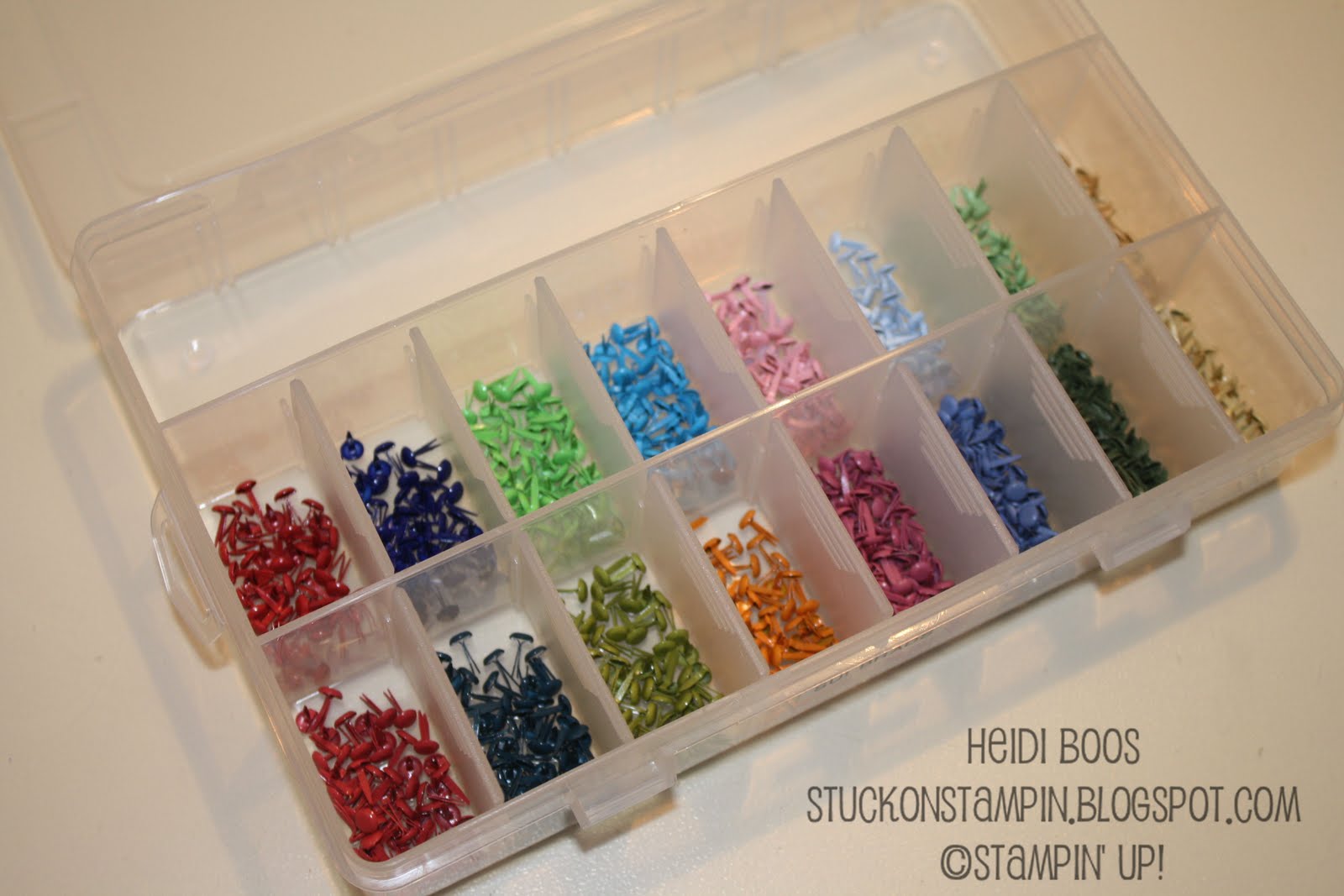 Stuck on Stampin' Tuesday Tip storing your embellishments
