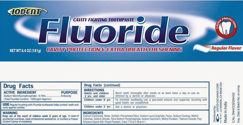 Tandpasta fluoride