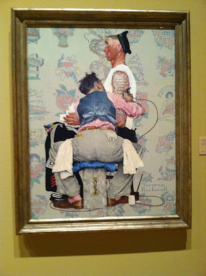 Smiling Sally: Blue Monday - Norman Rockwell's The Tattoo Artist
