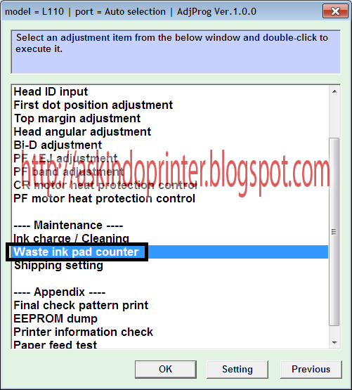 Epson l210 counter resetter free download