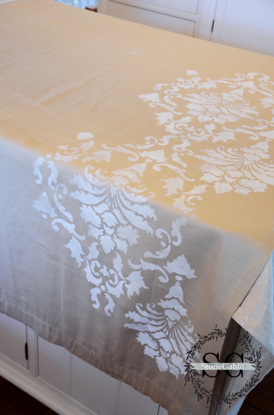 painted curtains dyi stonegable