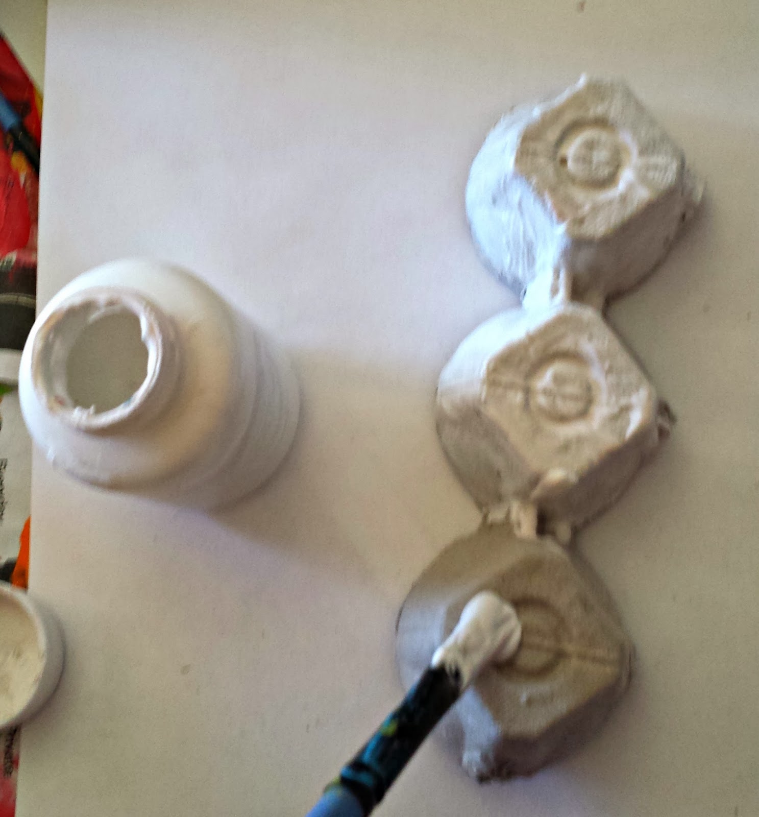 Download Free Diy Egg Carton Snowman Craft For Kids Crafty Morning PSD Mockup Template