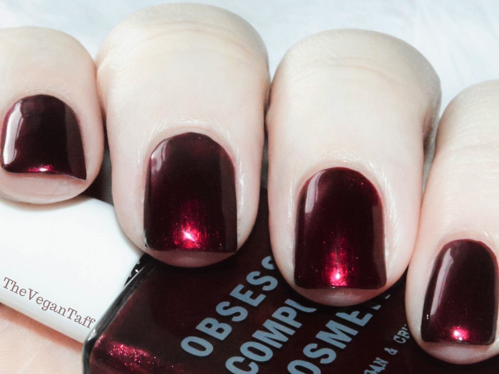 Manicure Monday OCC Black Metal Dahlia The Vegan Taff