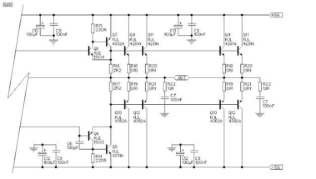 Build a 300 Watt Subwoofer Power Amplifier Circuit Diagram