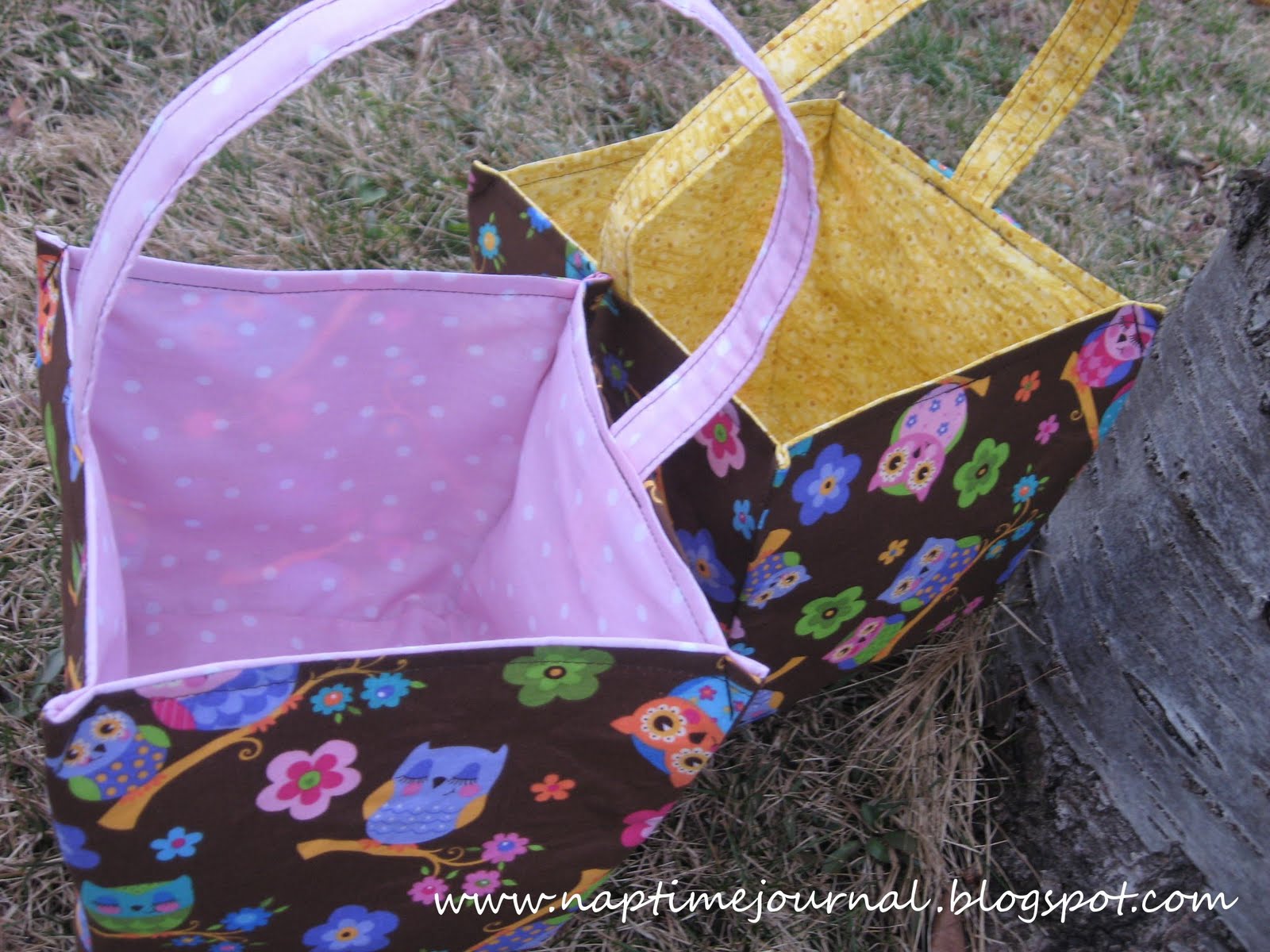 Nap Time Journal Fabric Easter Baskets