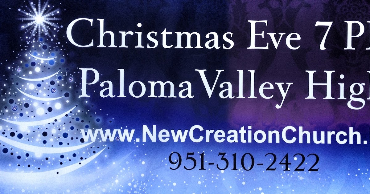 Attend Christmas Eve Service at New Creations Church Menifee 24/7