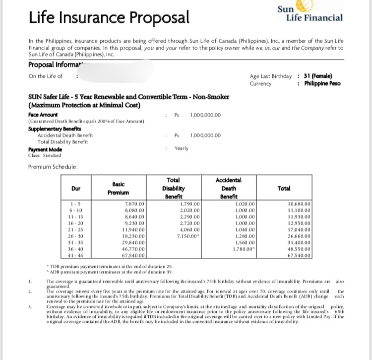 Pinas for Good Term Insurance Shopping Around Proposals