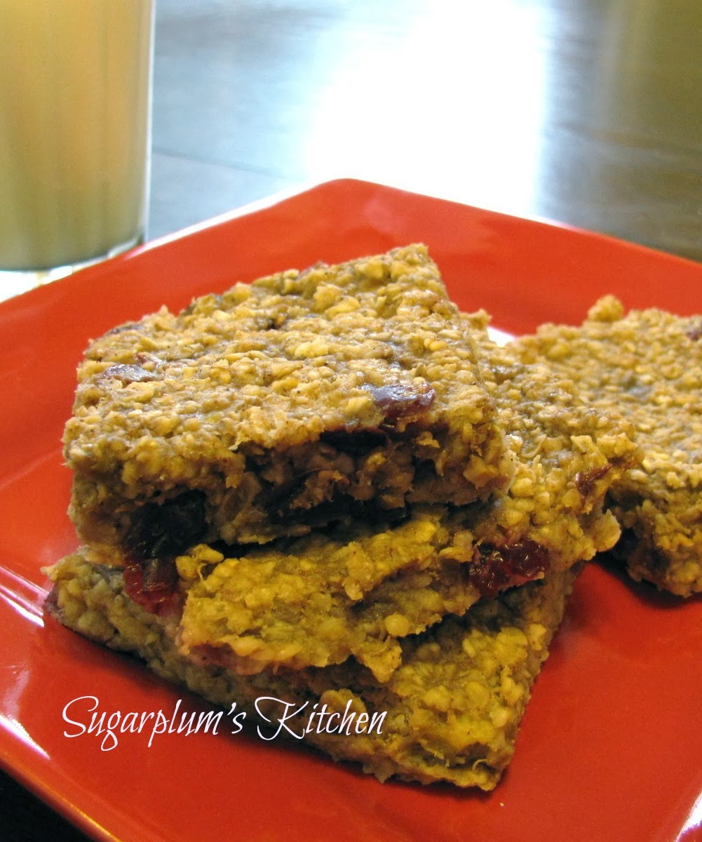 Sugarplum's Kitchen Healthy Banana Oatmeal Bars