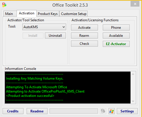 Download Microsoft Toolkit to activate Windows and MS Office
