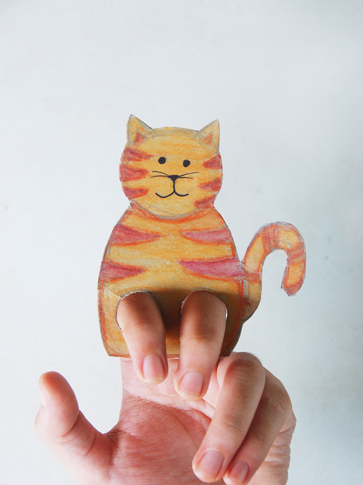 The Pink Doormat Cardboard Finger Puppets