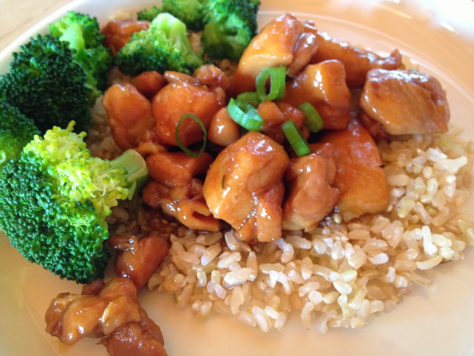 Delectably Gluten Free Gluten Free Bourbon Chicken With Brown Rice