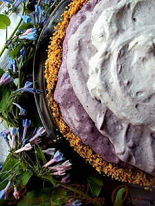 Blueberry Cream Chiffon Pie