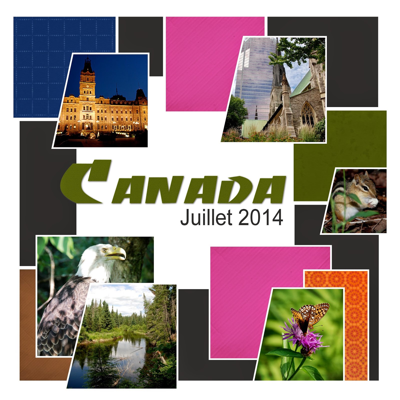 Template couverture album Canada