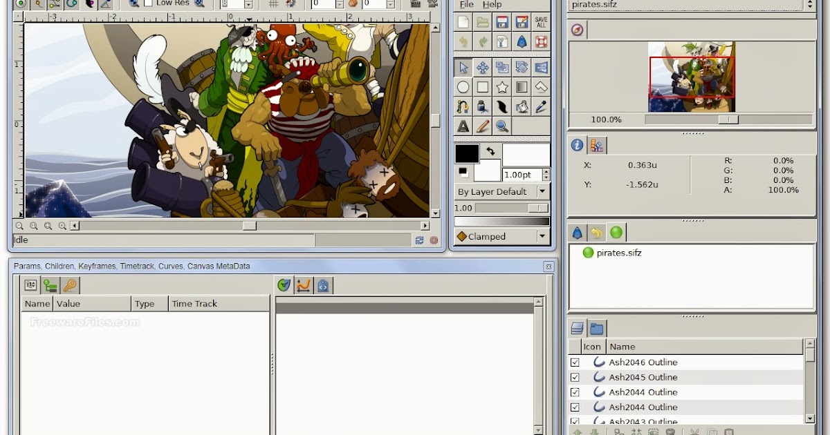 برامج تعديل و تركيب ودمج الصور برنامج تصميم افلام رسوم متحركة 2d الاحترافي المجاني Synfig Animation Studio 0 64 0
