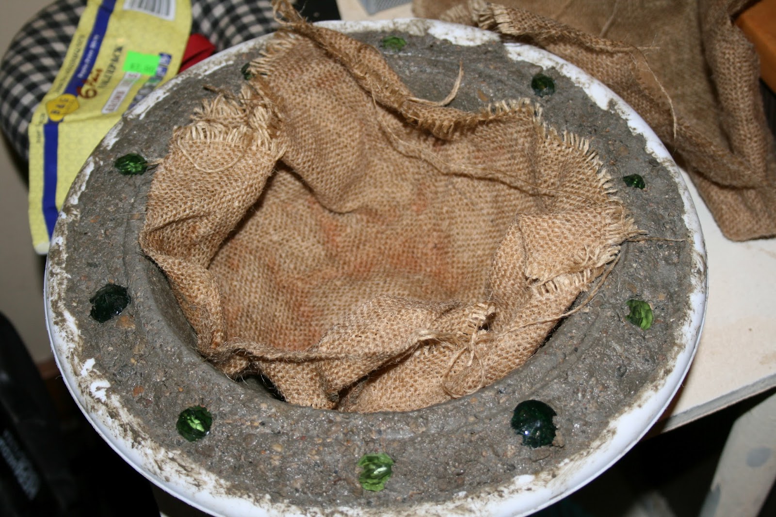Ashley DIY: DIY Concrete Bird Bath for Under Ten Bucks