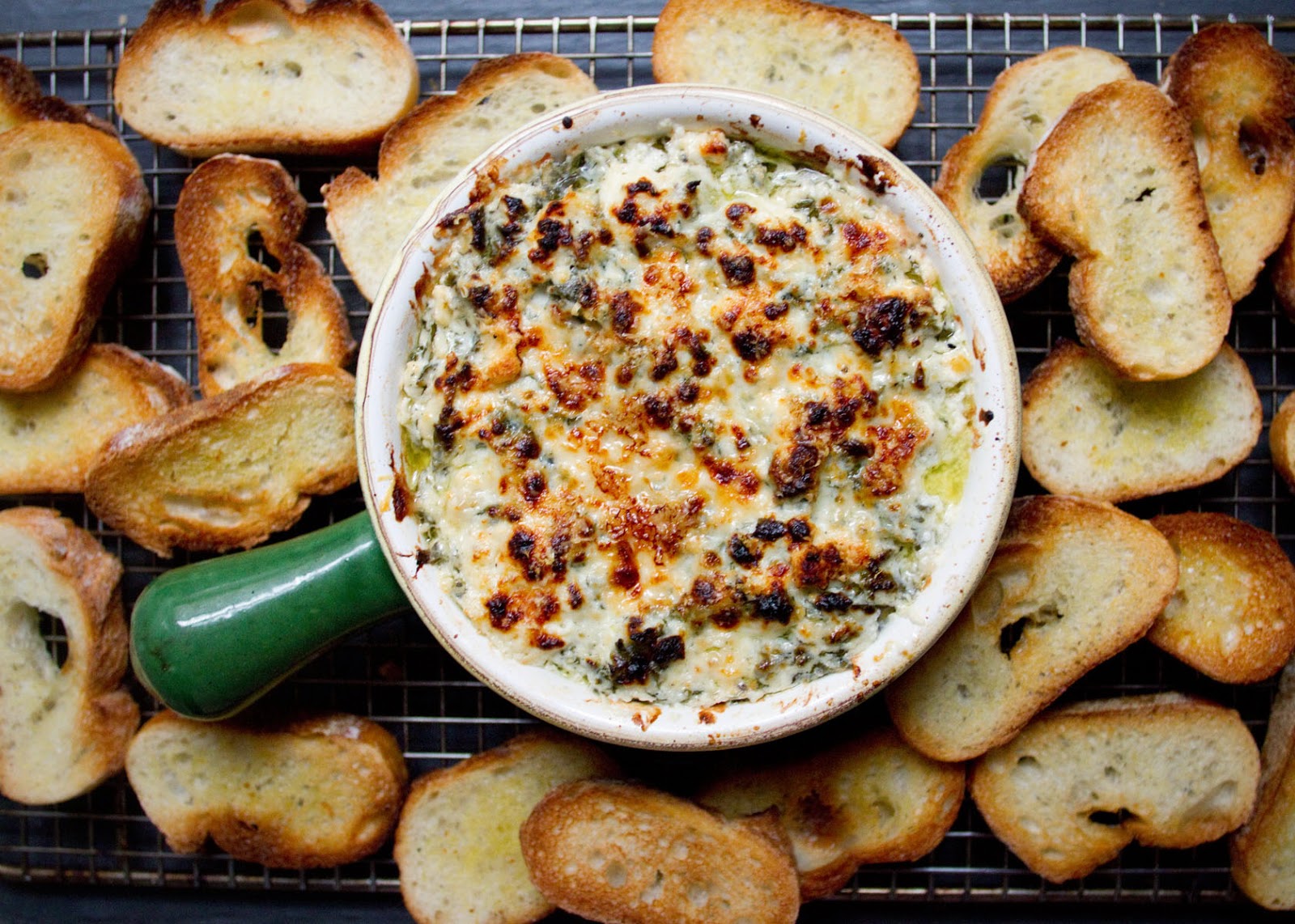 Little Market Kitchen Warm Feta and Kale Dip