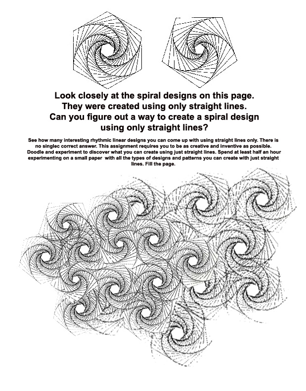 Printables Draw Art Transformations Free Worksheet the helpful art teacher spiral printable worksheets activities based on fibonacci by rachel wintembergthe teacher