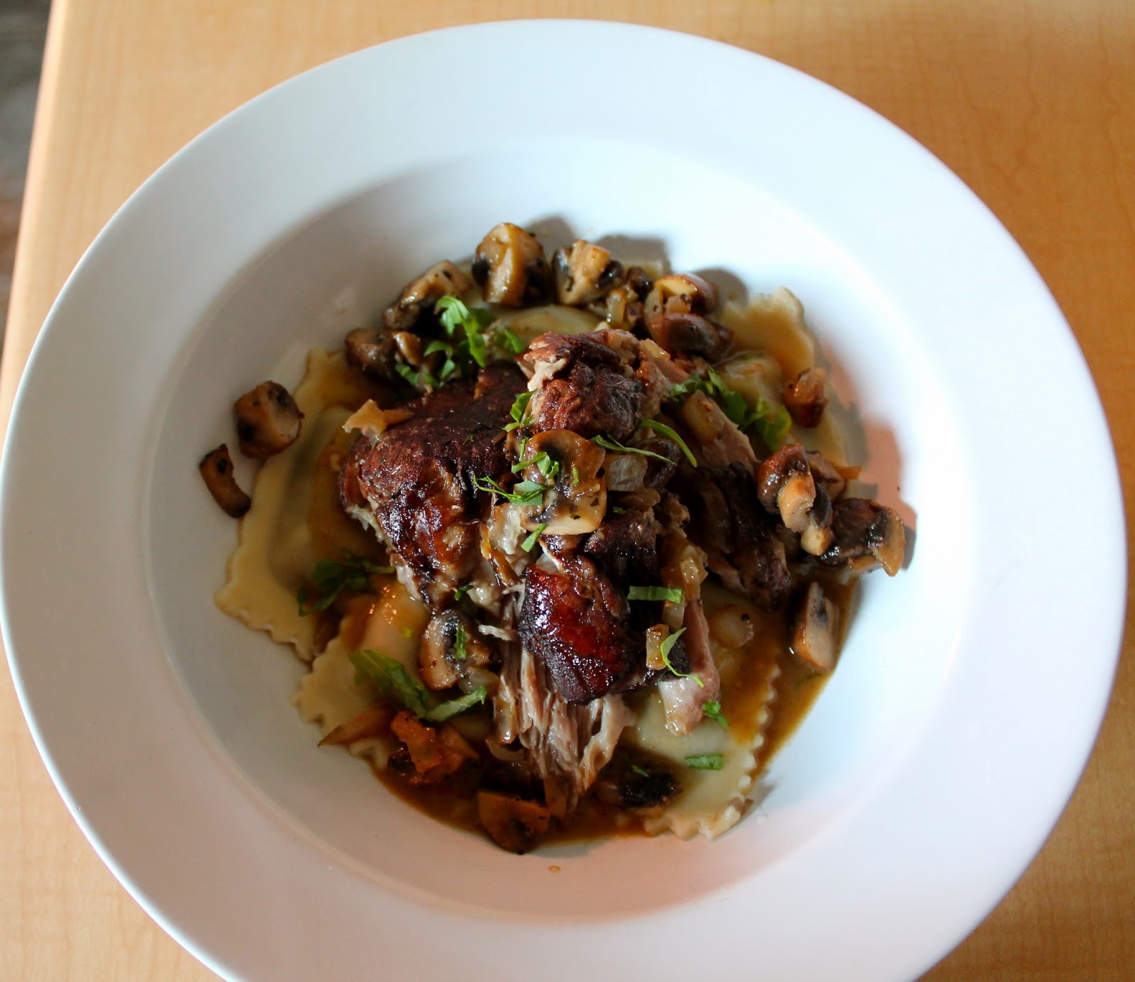 SMITTEN...in cleveland Beef Short Ribs & MushroomPort Ravioli