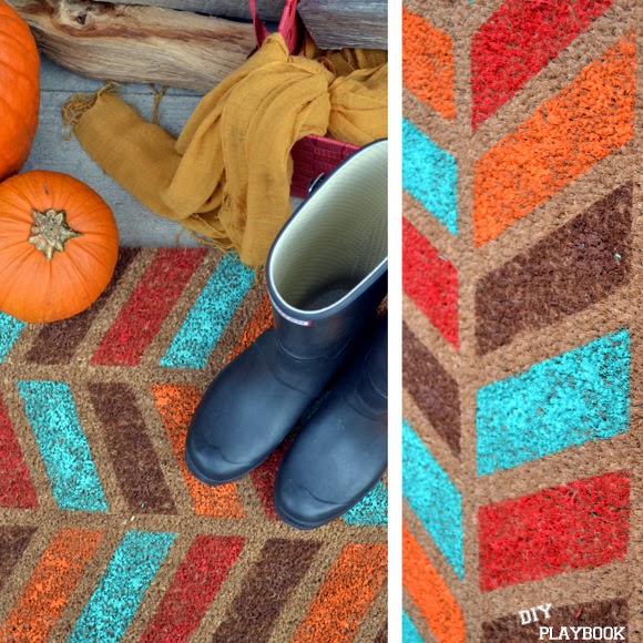 painted doormat tutorial