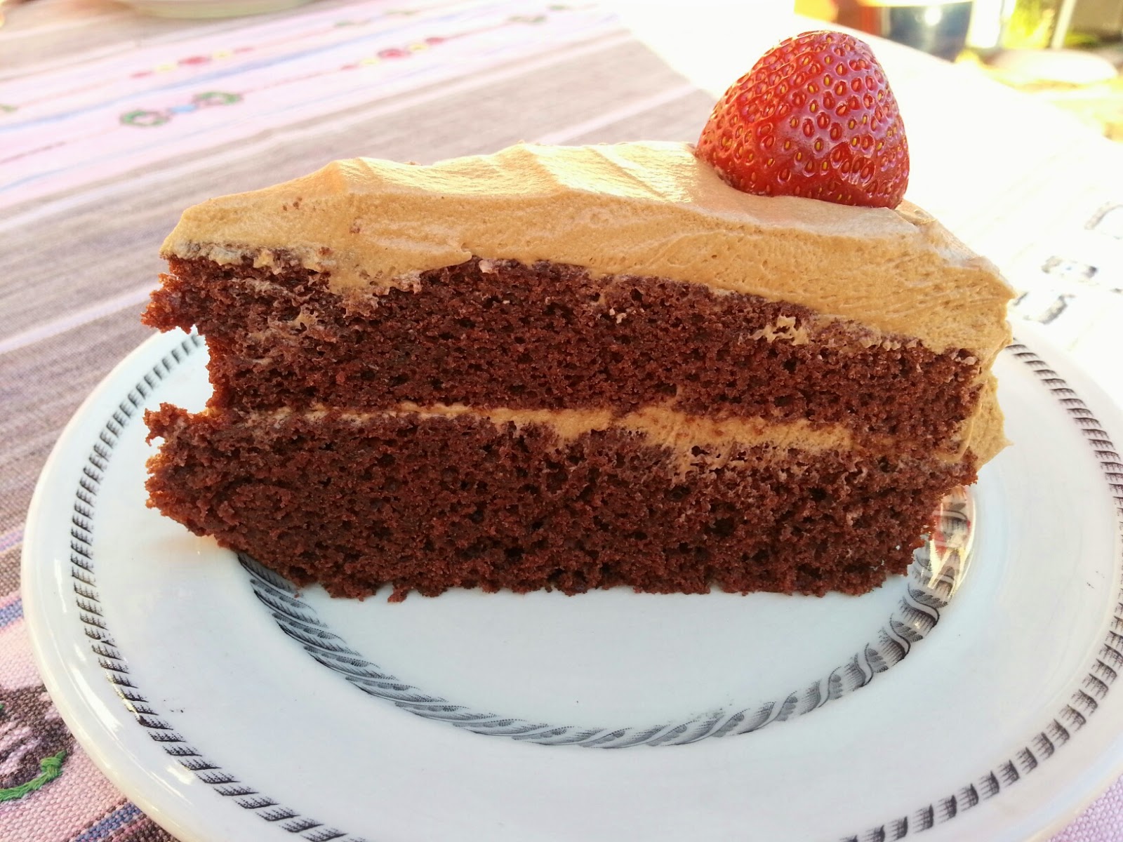 Kakelokket Café Stings sjokoladekake