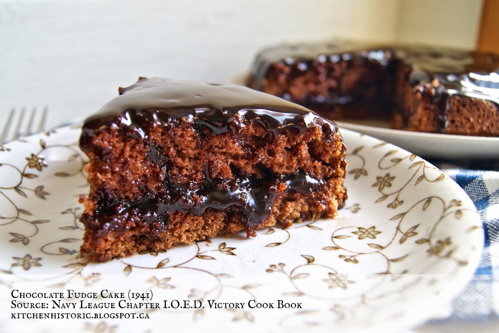 Kitchen Historic Chocolate Fudge Cake (1941)