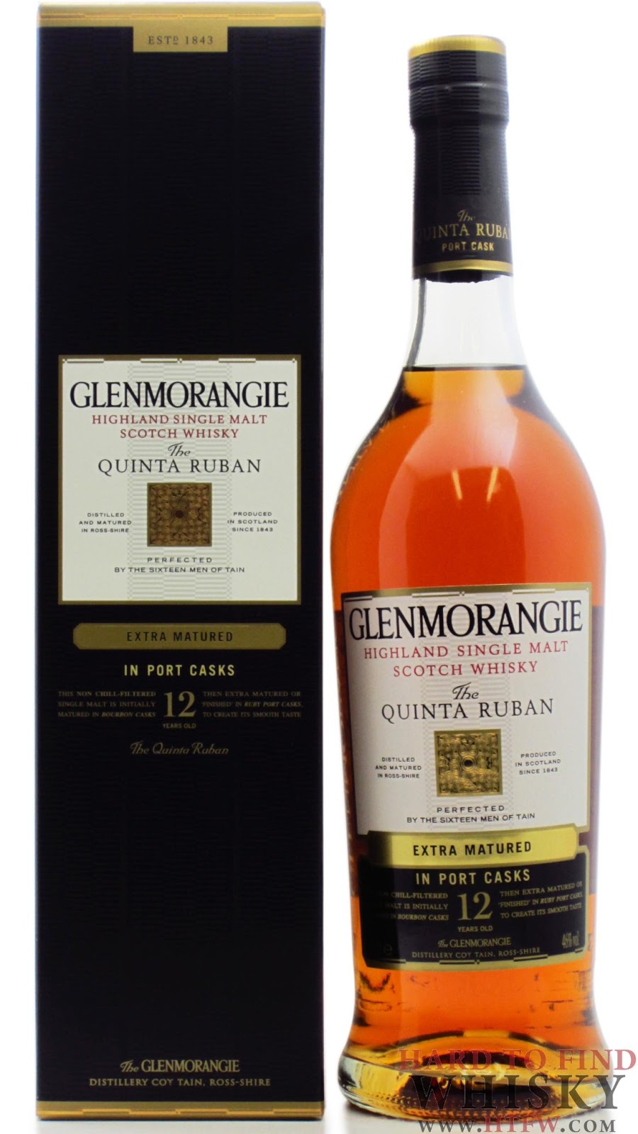 Edmonton Single Malt Whisky Glenmorangie Quinta Ruban 12 Years