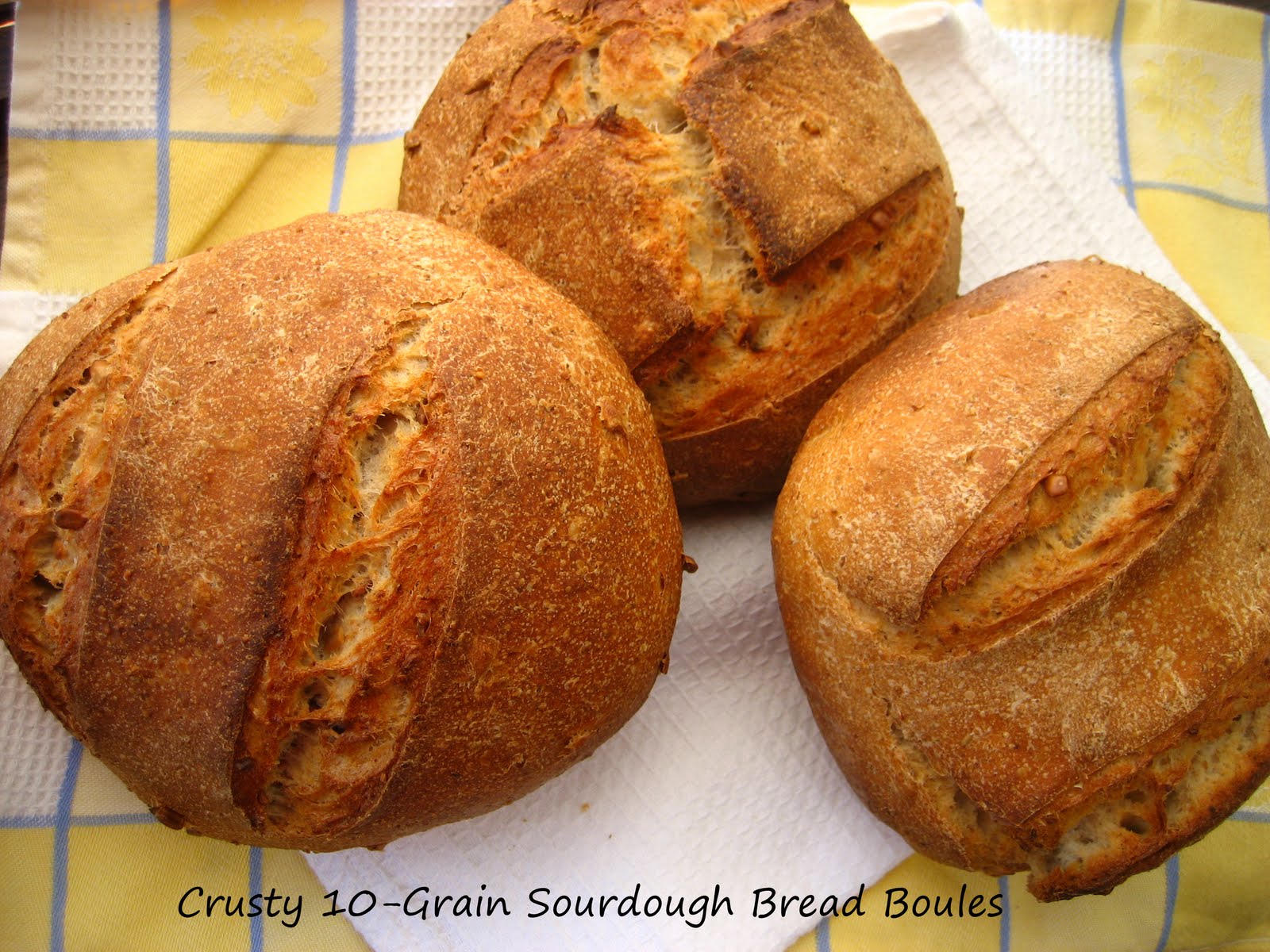 Home Cooking In Montana Crusty 10Grain Sourdough Bread Loaves