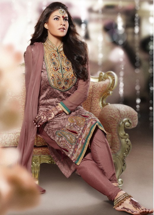 Pakistani ladies dress in 20112012 New Style