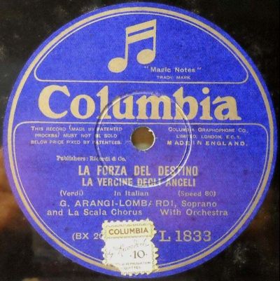 OPERA SINGERS Giannina ArangiLombardi (Soprano