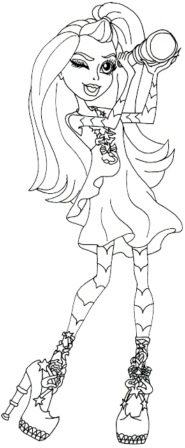 free printable monster high coloring pages gigi grant freaky field