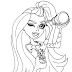 Download Free Printable Monster High Coloring Pages: Monster High Slumber Party Coloring Sheet