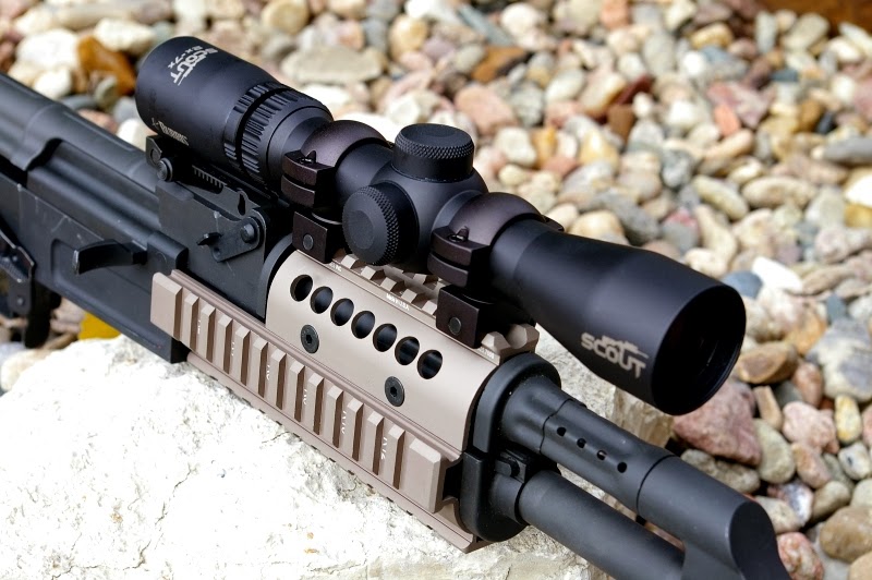 Updating the AK47 Midwest Industries Universal AK47 rail, Burris Scout Rifle Scope