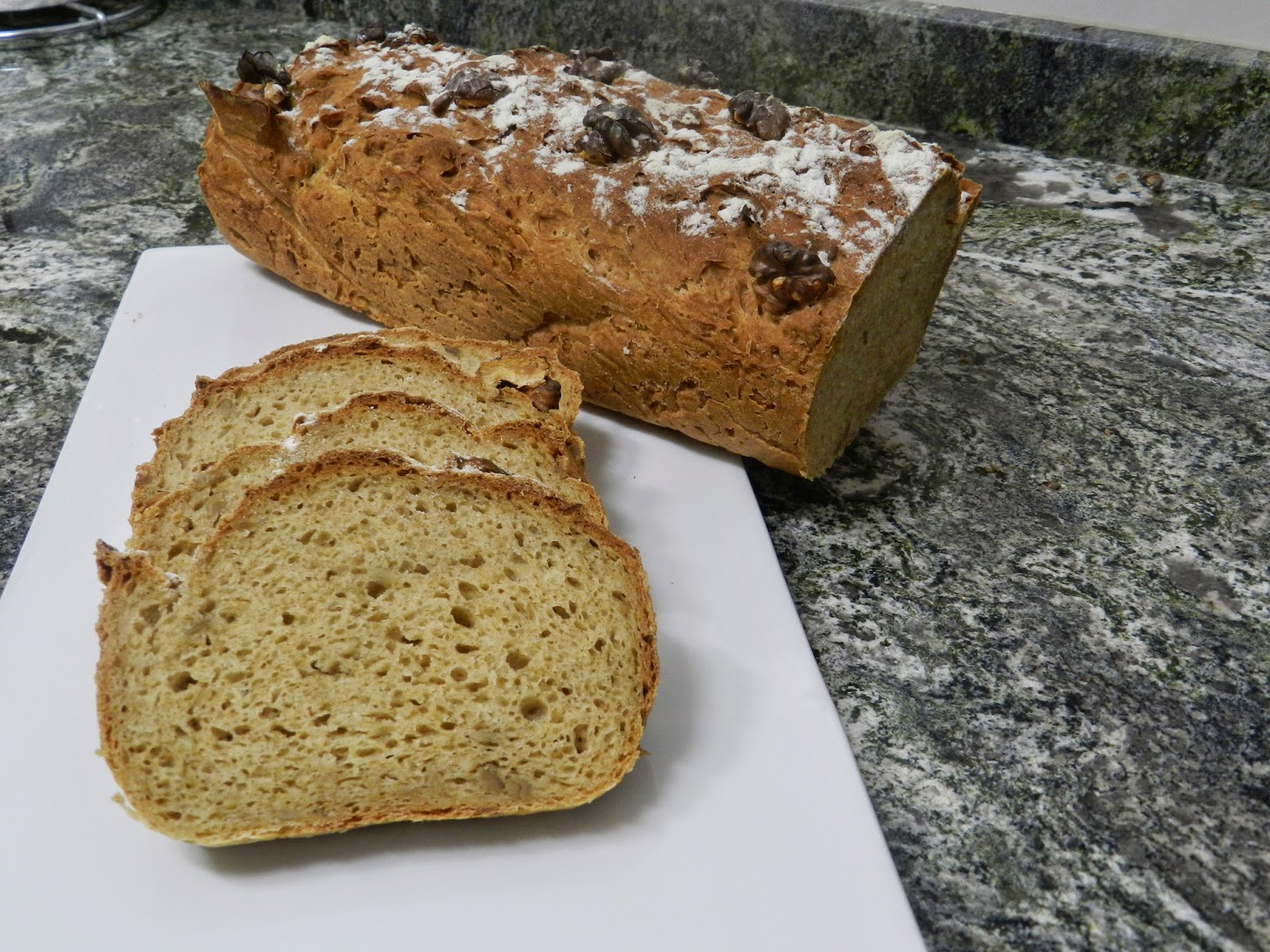 javier abadias y sus recetas PAN INGLÉS DE MIJO MARRON CON NUECES SIN