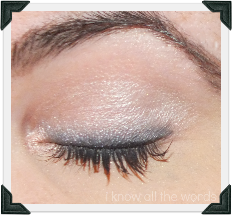 Grey cream eyeshadow